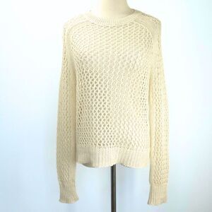 360 Sweater Sweater Open Crochet Knit Design Silk and Linen Size Small